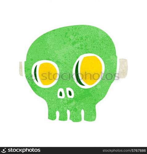 cartoon spooky skull mask