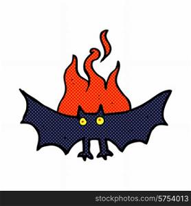 cartoon spooky vampire bat