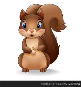 Cartoon squirrel standing