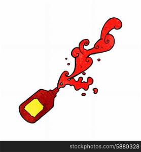 cartoon squirting ketchup