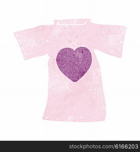 cartoon tee shirt printed with love heart