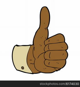 cartoon thumbs up symbol