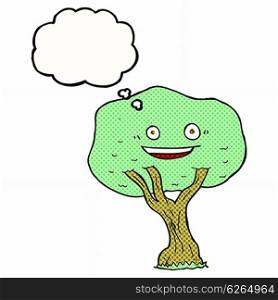 cartoon tree with thought bubble