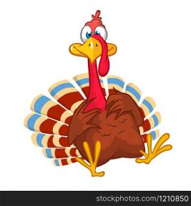 Cartoon turkey bird character