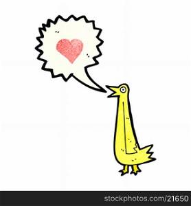 cartoon tweeting bird