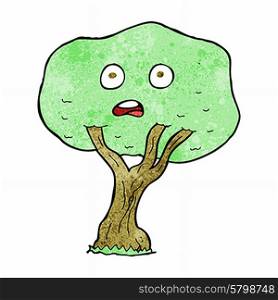 cartoon unhappy tree