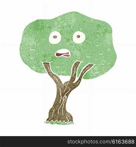cartoon unhappy tree