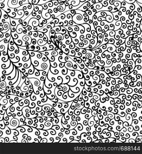 Cartoon vector doodles hand drawn seamless pattern