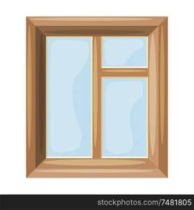 Cartoon Vector illustration of abstract windows on a white background. Cartoon style. Cartoon Housing Element window