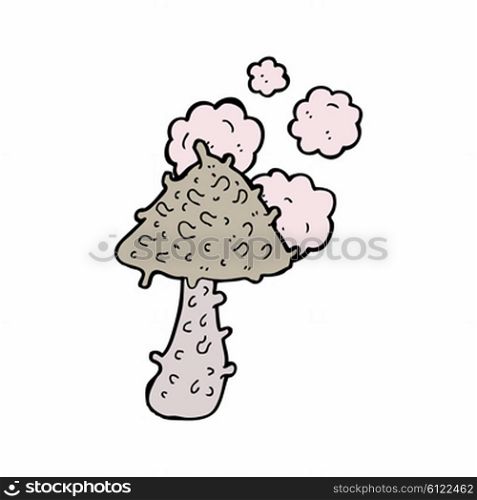 cartoon weird mushroom