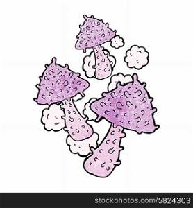 cartoon weird mushrooms