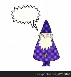 cartoon wizard with speech bubble