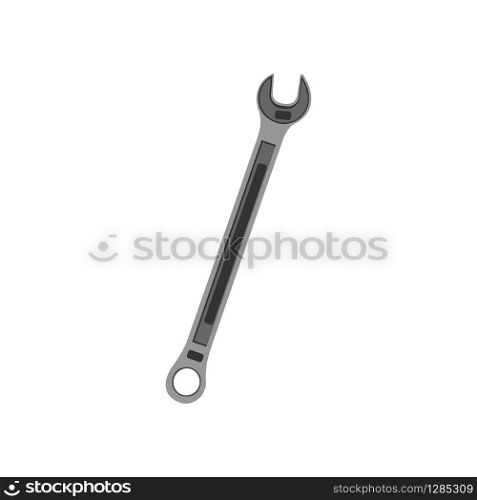 Cartoon wrench tool . Vector illustration