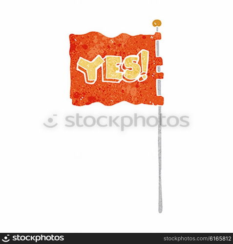 cartoon yes flag