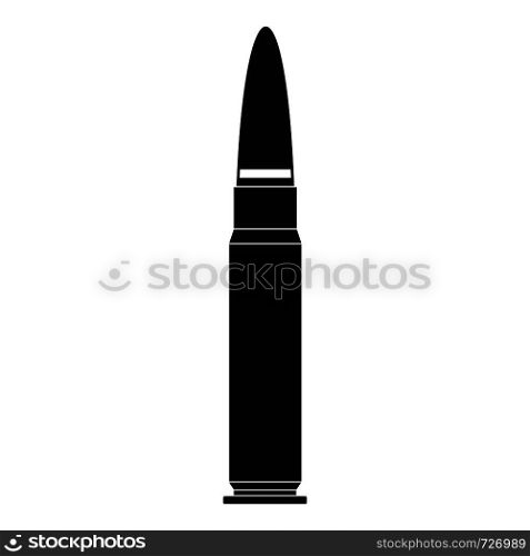 Cartridge for weapon icon. Simple illustration of cartridge for weapon vector icon for web. Cartridge for weapon icon, simple style