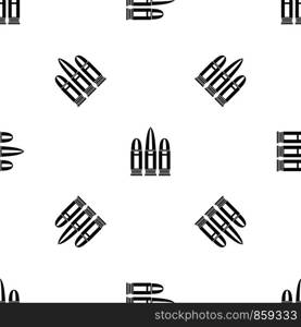 Cartridges pattern repeat seamless in black color for any design. Vector geometric illustration. Cartridges pattern seamless black