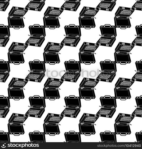 Case typewriter pattern seamless background texture repeat wallpaper geometric vector. Case typewriter pattern seamless vector