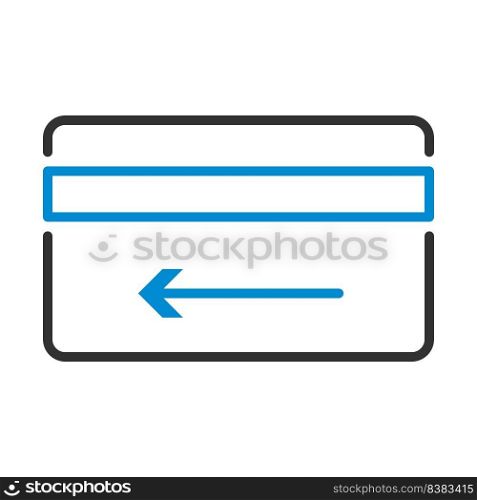 Cash Back Credit Card Icon. Editable Bold Outline With Color Fill Design. Vector Illustration.