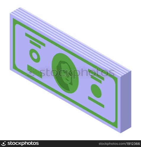 Cash dollar icon isometric vector. Money paper. Bank stack. Cash dollar icon isometric vector. Money paper