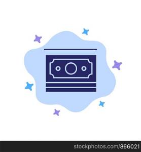 Cash, Dollar, Money, Motivation Blue Icon on Abstract Cloud Background