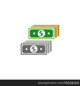 Cash logo icon design vector illustration template