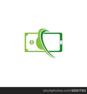 Cash logo icon design vector illustration template