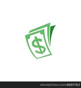 Cash logo icon design vector illustration template