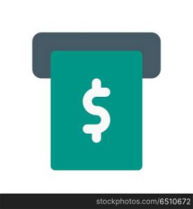 cash out, icon on isolated background