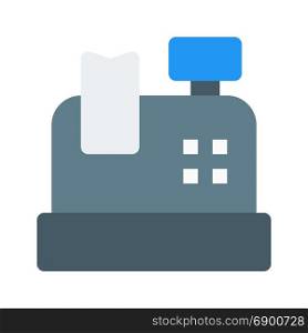 cash register, icon on isolated background
