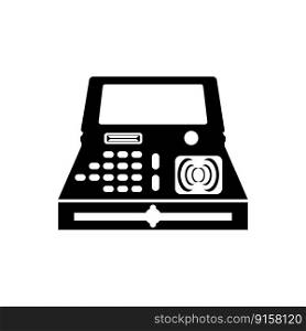 Cash register symbol icon, illustration design template.