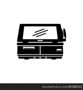 Cash register symbol icon, illustration design template.