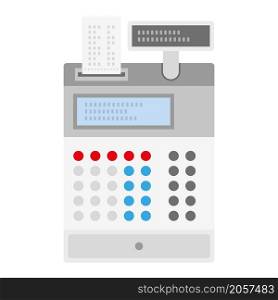 Cash register with a paper check