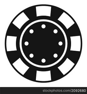 Casino chip icon simple vector. Poker game. Bet gamling stack. Casino chip icon simple vector. Poker game