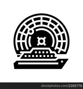 casino cruise glyph icon vector. casino cruise sign. isolated contour symbol black illustration. casino cruise glyph icon vector illustration