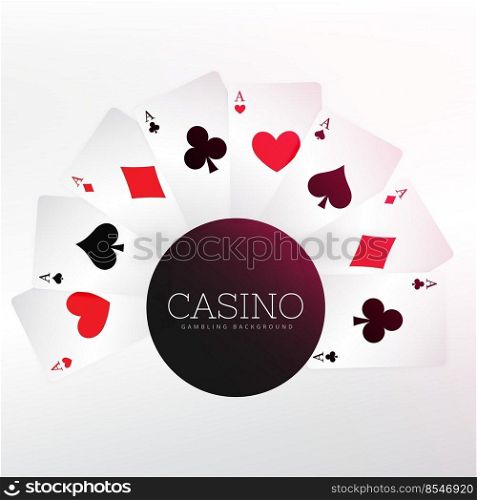 casino playing cards background