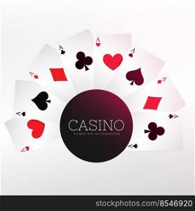 casino playing cards background