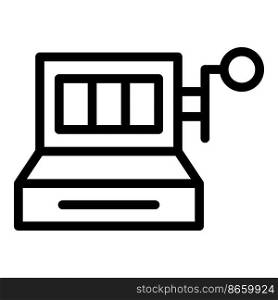 Casino slot machine icon outline vector. Online reward. Prize box. Casino slot machine icon outline vector. Online reward