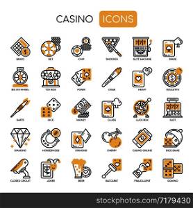 Casino , Thin Line and Pixel Perfect Icons