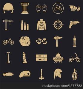 Casque icons set. Simple set of 25 casque vector icons for web for any design. Casque icons set, simple style