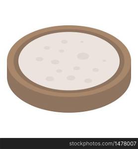 Cassava food icon. Isometric of cassava food vector icon for web design isolated on white background. Cassava food icon, isometric style