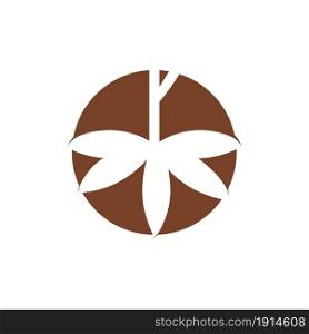 Cassava icon logo vector design