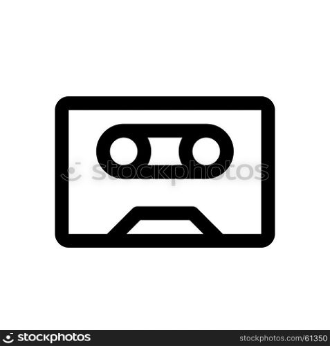 cassette, Icon on isolated background