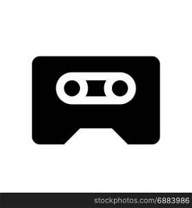 cassette, icon on isolated background,