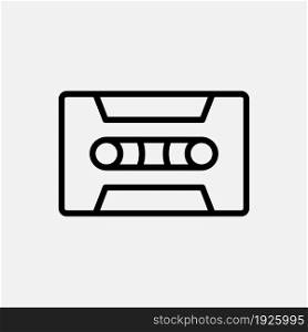 cassette line icon