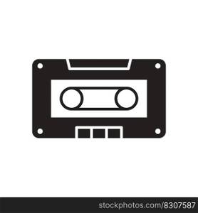 Cassette Tape icon vector design templates isolated on white background