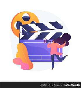 Casting call abstract concept vector illustration. Open call for models, commercial shootings, photo and video casting, modelling agency request, audition for brand advertising abstract metaphor.. Casting call abstract concept vector illustration.