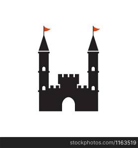 Castle graphic design template vector isolated illustration