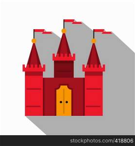 Castle icon. Flat illustration of castle vector icon for web. Castle icon, flat style
