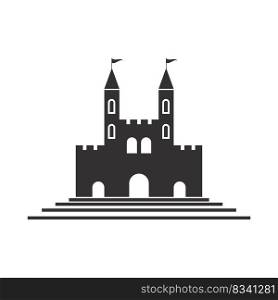 Castle ilustration logo vector template