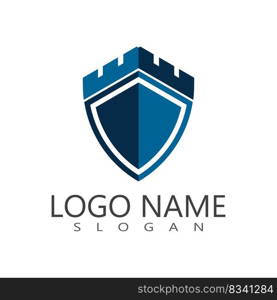 Castle ilustration logo vector template